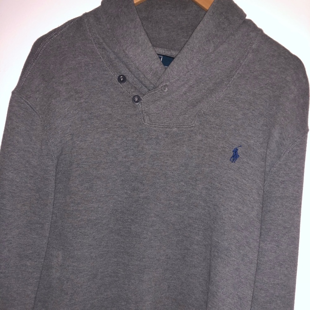 Ralph Lauren Grey Turtleneck Men Polo sweater - Picture 5 of 9
